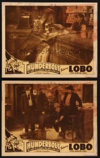 9g981 THUNDERBOLT 2 LCs '35 heroic canine Lobo the Marvel Dog at counter, cowboys w/dead man!
