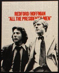 9g012 ALL THE PRESIDENT'S MEN 9 CanUS 11x14 stills '76 Hoffman & Redford as Woodward & Bernstein!