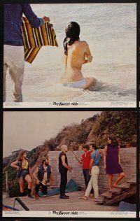 9g601 SWEET RIDE 6 11x14 stills '68 Michael Sarrazin, Jacqueline Bisset sitting topless in ocean!
