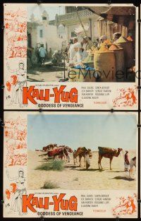 9g724 VENGEANCE OF KALI 4 Canadian LCs '63 Lex Barker, cool scenes of village & caravan!