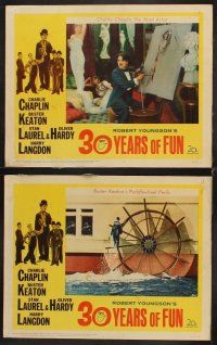 9g452 30 YEARS OF FUN 7 LCs '63 Charlie Chaplin, Buster Keaton, Laurel & Hardy, Harry Langdon!