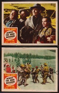 9g453 ACROSS THE WIDE MISSOURI 7 LCs '51 cool images of Clark Gable & Maria Elena Marques!