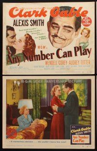 9g035 ANY NUMBER CAN PLAY 8 LCs '49 Alexis Smith is Clark Gable's new number!