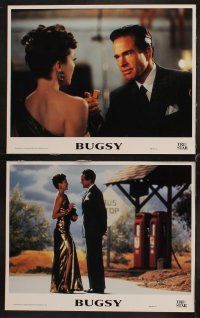 9g079 BUGSY 8 LCs '91 Warren Beatty, Annette Bening, Harvey Keitel, Ben Kingsley!