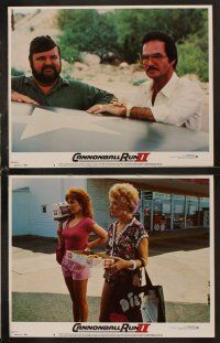 9g083 CANNONBALL RUN II 8 LCs '84 Burt Reynolds, Dean Martin, Dom De Luise, Sammy Davis Jr!