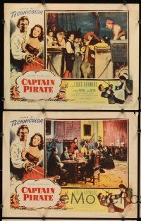 9g613 CAPTAIN PIRATE 5 LCs '53 Louis Hayward, Patricia Medina, sequel to Captain Blood!