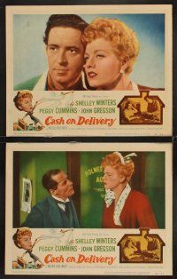 9g087 CASH ON DELIVERY 8 LCs '56 Shelley Winters, Peggy Cummins, John Gregson, English!
