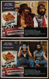 9g660 CHEECH & CHONG'S NEXT MOVIE 4 signed LCs '80 by Tommy Chong, cool drive-in drug border art!