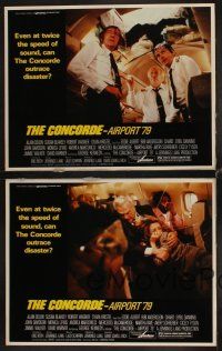 9g664 CONCORDE: AIRPORT '79 4 LCs '79 Alain Delon, George Kennedy, David Warner, Sylvia Kristel!