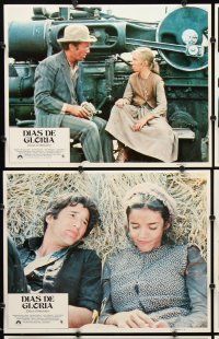 9g110 DAYS OF HEAVEN 8 Spanish/U.S. LCs '78 Richard Gere, Brooke Adams, directed by Terrence Malick!