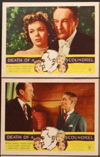 9g568 DEATH OF A SCOUNDREL 6 LCs '56 sexy Zsa Zsa Gabor, George Sanders, Yvonne De Carlo!