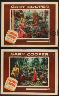 9g746 DISTANT DRUMS 3 LCs '51 Gary Cooper & Mari Aldon in the Florida Everglades!