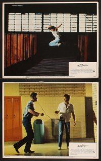 9g483 FOOTLOOSE 7 LCs '84 Lori Singer, Dianne Wiest, Kevin Bacon shows hicks how to dance!