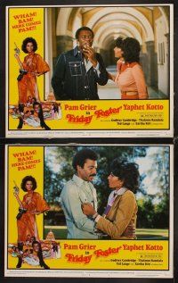 9g148 FRIDAY FOSTER 8 LCs '76 sexiest Pam Grier, Yaphet Kotto punches Carl Weathers!