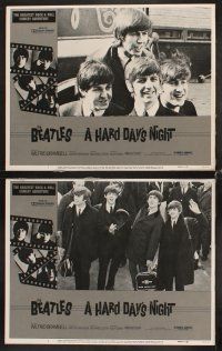 9g171 HARD DAY'S NIGHT 8 LCs R82 great images of The Beatles, rock & roll classic!