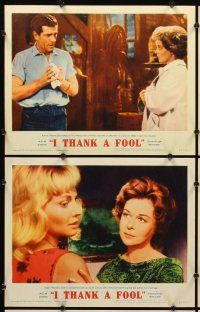 9g197 I THANK A FOOL 8 LCs '62 Susan Hayward would kill for love, Peter Finch may be the fool!