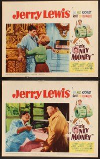 9g497 IT'S ONLY MONEY 7 LCs '62 wacky private eye Jerry Lewis, Joan O'Brien!