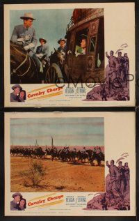9g767 LAST OUTPOST 3 LCs R61 Ronald Reagan & Rhonda Fleming, Cavalry Charge!
