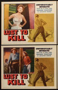 9g516 LUST TO KILL 7 LCs '59 cowboy Jim Davis & sexy Allison Hayes in western action!