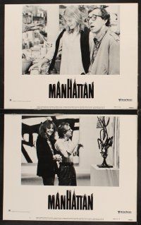 9g246 MANHATTAN 8 LCs '79 classic Woody Allen & Diane Keaton, Mariel Hemingway!