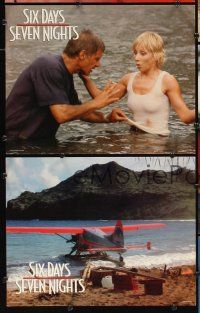9g354 SIX DAYS SEVEN NIGHTS 8 LCs '98 Ivan Reitman, Harrison Ford & Anne Heche stranded on island!