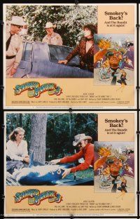 9g359 SMOKEY & THE BANDIT PART 3 8 LCs '83 Daniel Gouzee border art of Jackie Gleason & cast!