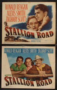 9g370 STALLION ROAD 8 LCs '47 cool romantic images of Ronald Reagan & pretty Alexis Smith!
