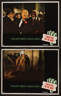 9g399 THEATRE OF BLOOD 8 LCs '73 great images of puppet master Vincent Price!