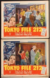 9g602 TOKYO FILE 212 6 LCs '51 secret agents in Japan, sexy Florence Marly, Korean War!