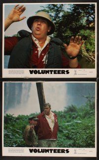 9g426 VOLUNTEERS 8 LCs '85 cool images of Tom Hanks, John Candy, Rita Wilson, Peace Corps!