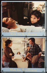 9g439 WHILE YOU WERE SLEEPING 8 LCs '95 Sandra Bullock, Bill Pullman, directed by Jon Turteltaub