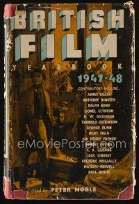 9h218 BRITISH FILM YEARBOOK 1947-1948 English hardcover book '48 lots of movie info + photos!