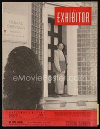 9h091 EXHIBITOR exhibitor magazine Oct 27, 1948 4-page Hirschfeld ad for Miss Tatlock's Millions!