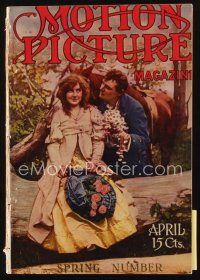9h128 MOTION PICTURE magazine April 1914 Mary Fuller & Ben Wilson, Lionel Barrymore