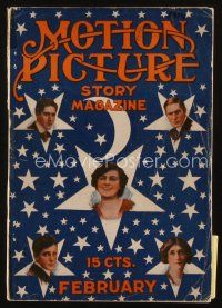 9h126 MOTION PICTURE magazine February 1914 filled with great hundred year-old articles & ads!