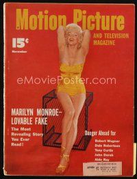 9h143 MOTION PICTURE magazine November 1953 full-length sexy Marilyn Monroe by Frank Powolny!