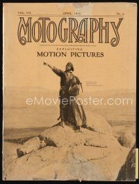 9h074 MOTOGRAPHY exhibitor magazine April 1912 Edison Kinetoscope, Indian Jealousy!
