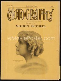 9h073 MOTOGRAPHY exhibitor magazine January 1912 S.S. Hutchinson, Francis X. Bushman