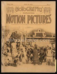 9h075 MOTOGRAPHY exhibitor magazine July 20, 1912 Essanay's The Fall of Montezuma!