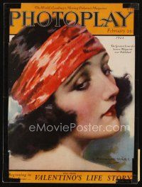 9h110 PHOTOPLAY magazine February 1923 wonderful art portrait of Pola Negri by J. Knowles Hare!