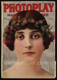 9h101 PHOTOPLAY magazine May 1915 portrait of Clara Kimball Young, Charlie Chaplin, Fatty Arbuckle