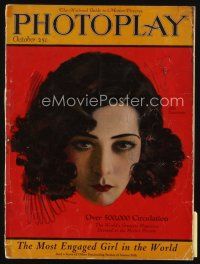 9h118 PHOTOPLAY magazine October 1923 cool artwork portrait of Alla Nazimova by Rolf Armstrong!