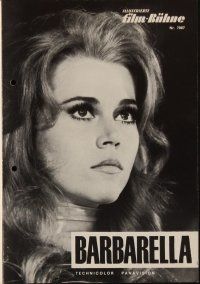 9h268 BARBARELLA German program '68 different images of sexiest Jane Fonda, Roger Vadim!
