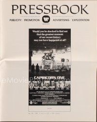 9h414 CAPRICORN ONE pressbook '78 Gould, O.J. Simpson, what if the moon landing never happened!