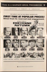 9h421 CHEYENNE AUTUMN pressbook '64 directed by John Ford, Richard Widmark, Carroll Baker