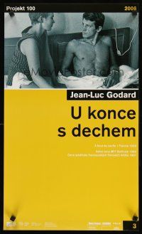 9j224 A BOUT DE SOUFFLE Czech 15x25 R06 Jean-Luc Godard, Jean Seberg, Jean-Paul Belmondo!