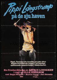 9j073 PIPPI IN THE SOUTH SEAS Swedish '70 Inger Nilsson as Astrid Lindgren's child character!