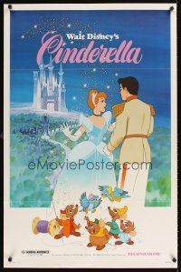9k147 CINDERELLA 1sh R81 Walt Disney classic romantic fantasy cartoon!