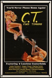 9k130 C.T. COED TEASERS 1sh '83 Ron Jeremy, sexy artwork, ET sex parody!