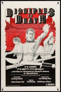 9k216 DISCIPLES OF DEATH 1sh '74 Shao Lin Zi Di, down, dirty & deadly martial arts action!
